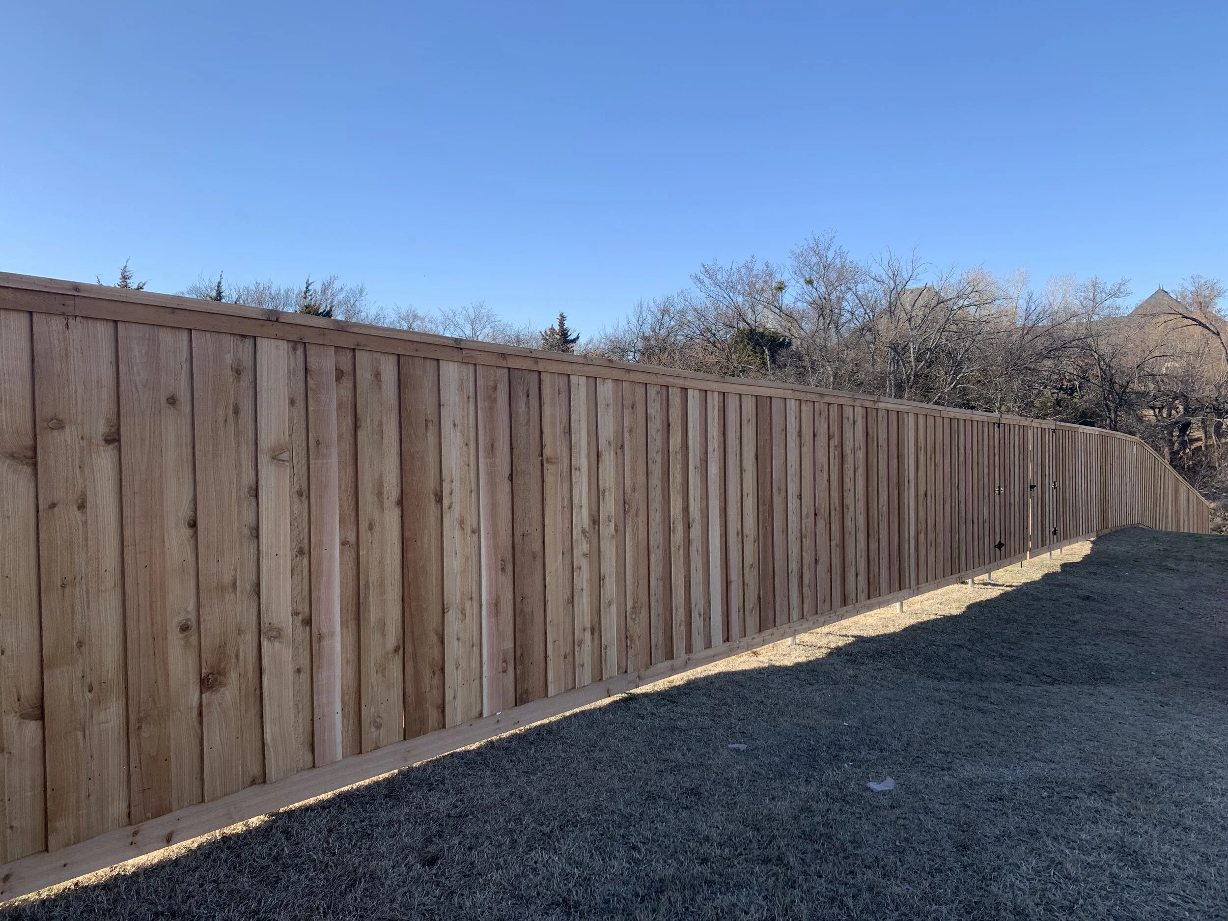 Fence contractor wood fence