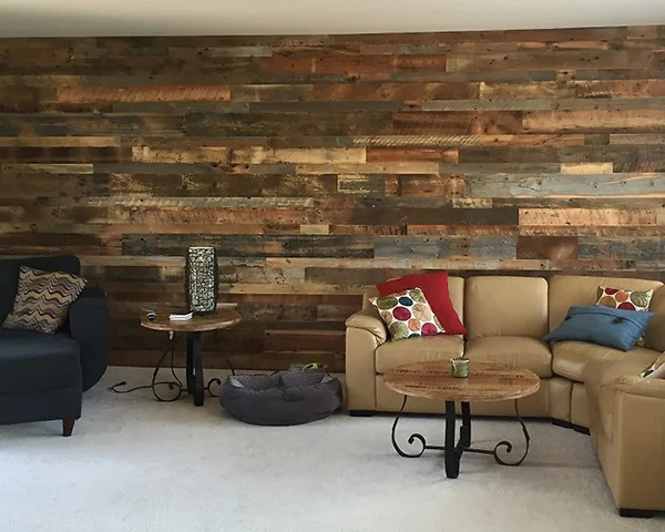 Rustic wall paneling interior
